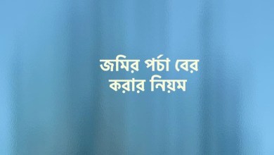 জমির পর্চা বের করার নিয়ম - অনলাইনে জমির পর্চা বের করুন
