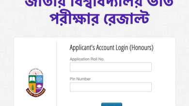 জাতীয় বিশ্ববিদ্যালয় ভর্তি রেজাল্ট ২০২১ অনার্স এডমিশন টেস্ট ১ম মেধা তালিকা 2021