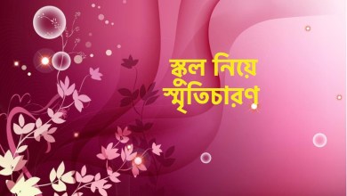 স্কুল নিয়ে স্মৃতিচারণ