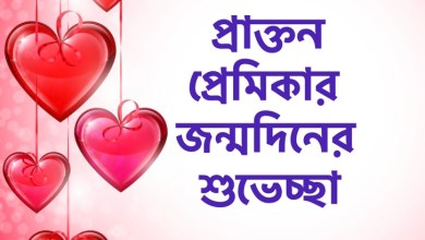 প্রাক্তন প্রেমিকার জন্মদিনের শুভেচ্ছা