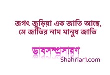 ভাবসম্প্রসারণ: জগৎ জুড়িয়া এক জাতি আছে, / সে জাতির নাম মানুষ জাতি