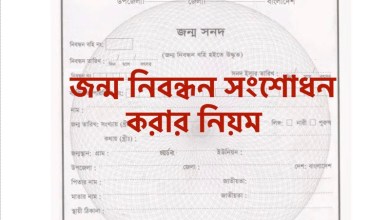 জন্ম নিবন্ধন সংশোধন করার নিয়ম ২০২১