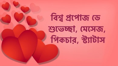 বিশ্ব প্রপোজ ডে ২০২২ উইশ, শুভেচ্ছা, মেসেজ, পিকচার, স্ট্যাটাস, ছবি ডাউনলোড