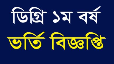 উন্মুক্ত বিশ্ববিদ্যালয় ভর্তি তথ্য ২০২১-২০২২ ডিগ্রি
