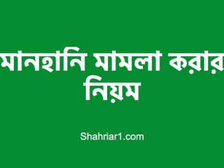 মানহানি মামলা করার নিয়ম