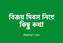বিজয় দিবস নিয়ে কিছু কথা