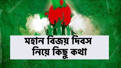 ১৬ ডিসেম্বর মহান বিজয় দিবস নিয়ে কিছু কথা ২০২২
