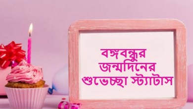 বঙ্গবন্ধুর জন্মদিনের শুভেচ্ছা স্ট্যাটাস