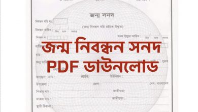ইউনিয়ন পরিষদ জন্ম নিবন্ধন সনদ ডাউনলোড